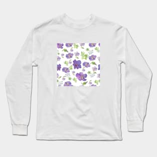 pattern in the style of provence lilac flowers Long Sleeve T-Shirt